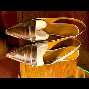 Tory Burch Silver Shoes